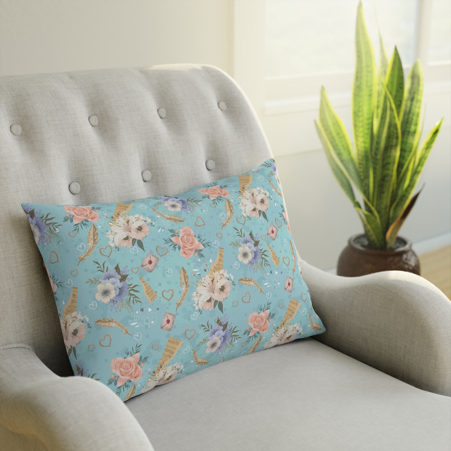 Vintage Floral Print Cushion - Bohemian Home Decor