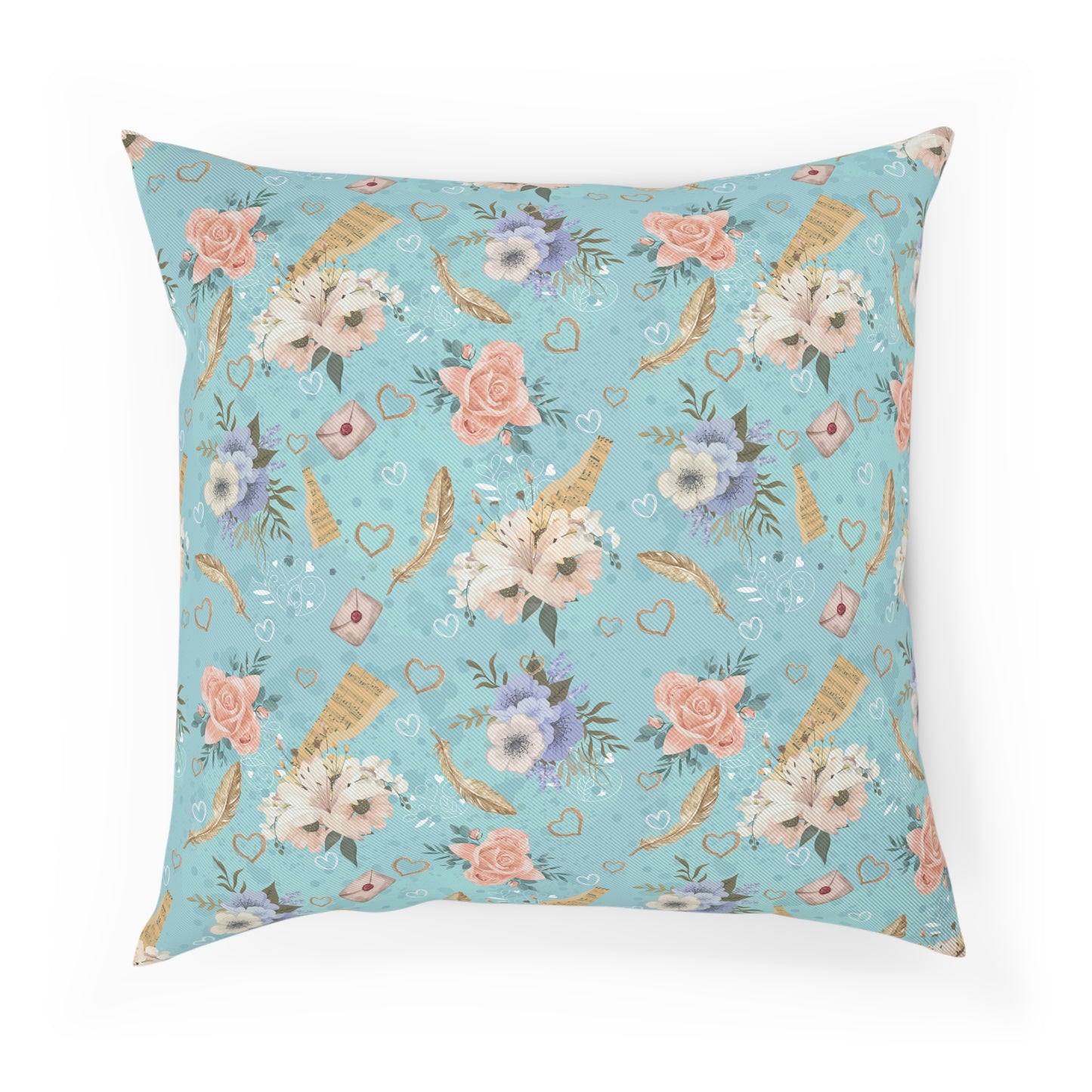 Vintage Floral Print Cushion - Bohemian Home Decor
