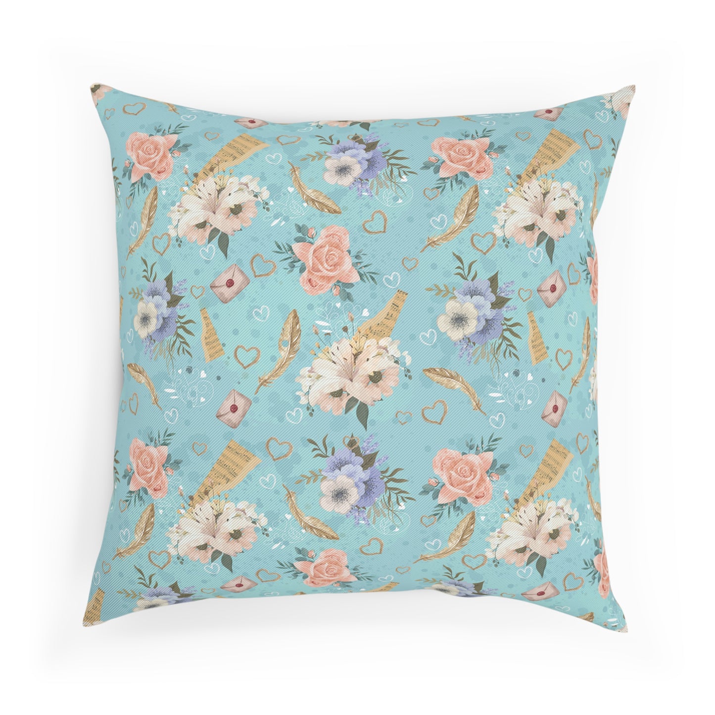 Vintage Floral Print Cushion - Bohemian Home Decor